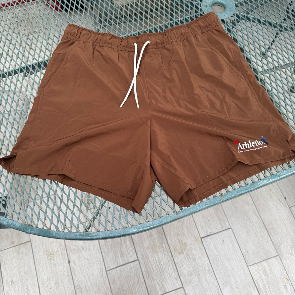 FN1444-259 Nike Unlimited Dri-FIT 7" Unlined Versatile Shorts Brown Mens Size XL